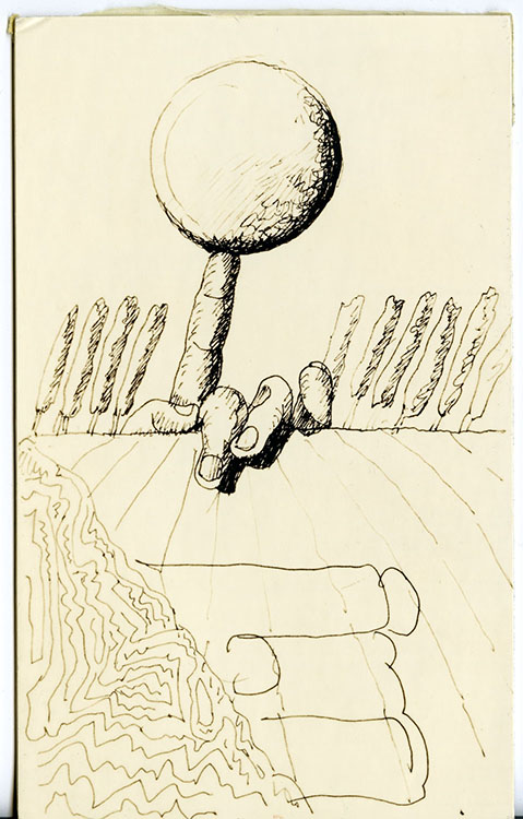Finger and ball sketch